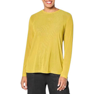 WynneLayers Women's Printed & Solid Mesh Top Chartreuse Combo - Regular
